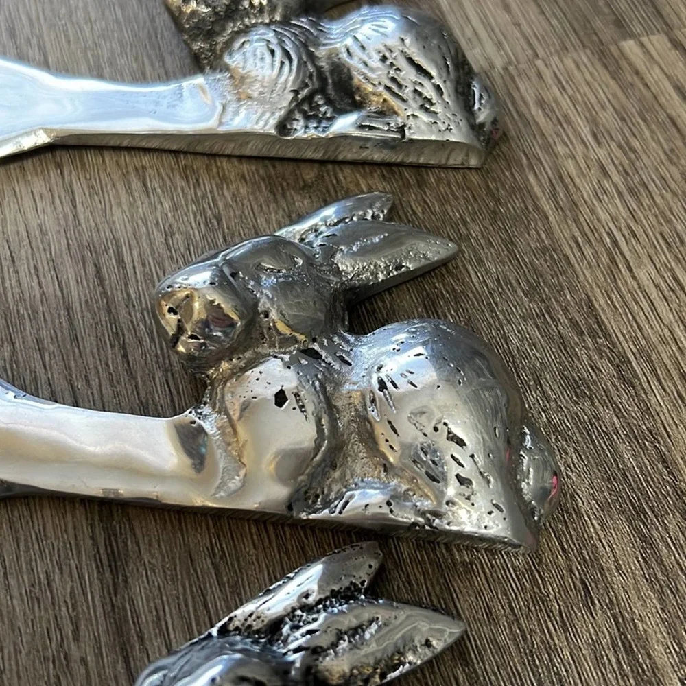4‎ Cute Bunny Serving or Cheese Knives Great for Spring or Easter
